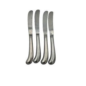 Rogers Stainless Korea Flatware Knives Set of 4 8.5" Vintage Mid‎ Century